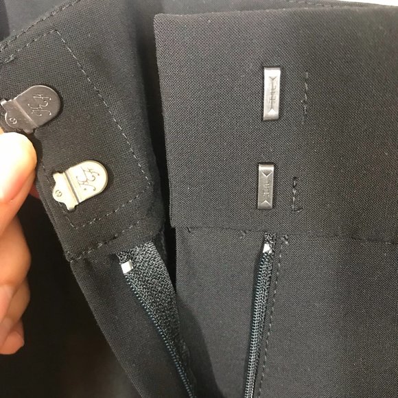 Trina Turk Black Straight Leg 33" Inseam Trousers - Picture 3 of 6